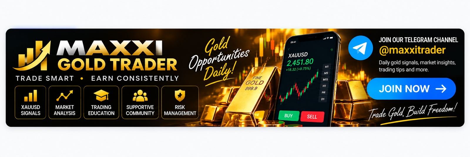 Maxxi Gold Trader — Join our Telegram channel @maxxitrader